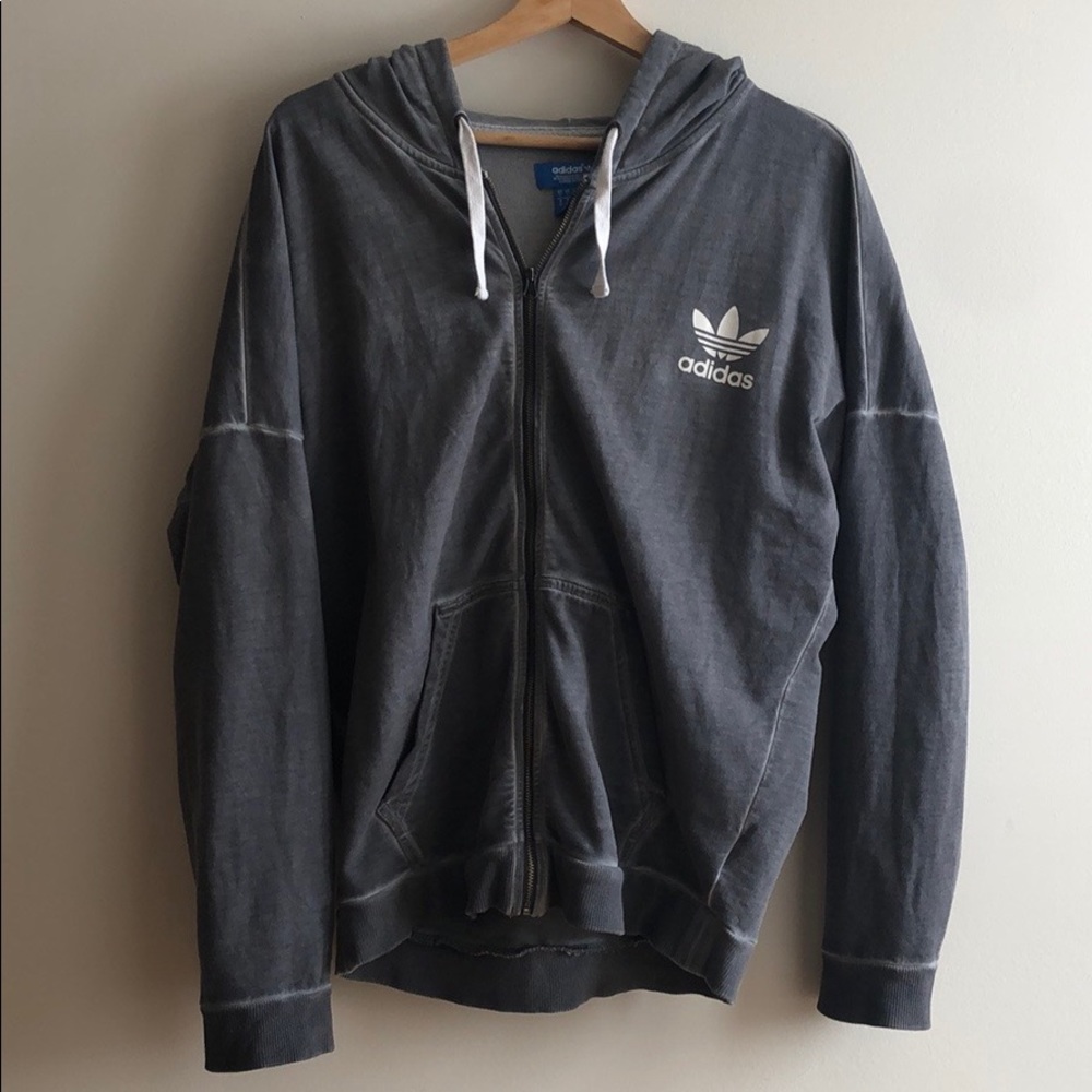 VINTAGE ADIDAS ZIP UP HOODIE